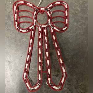 RARE Vintage 10 pack Christmas Ribbon Plastic Lighted Christmas Decoration 18”